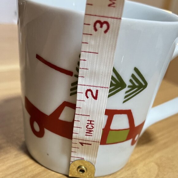 CRATE & BARREL Julia Rothman SET of 4 CHRISTMAS COFFEE 6 oz MUG/CUP-UNUSED - Picture 5 of 7